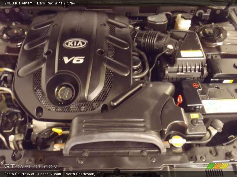 Dark Red Wine / Gray 2008 Kia Amanti