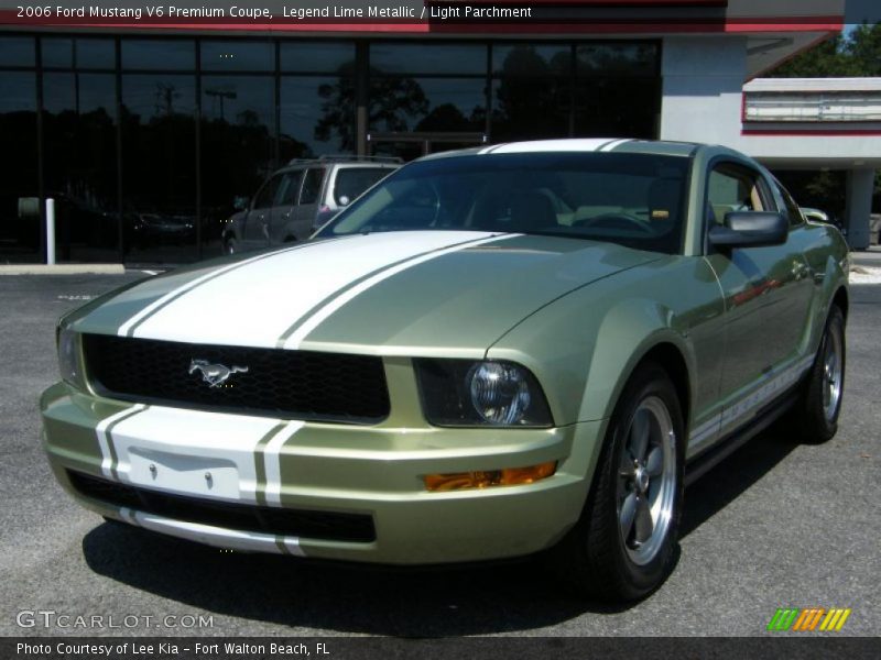 Legend Lime Metallic / Light Parchment 2006 Ford Mustang V6 Premium Coupe