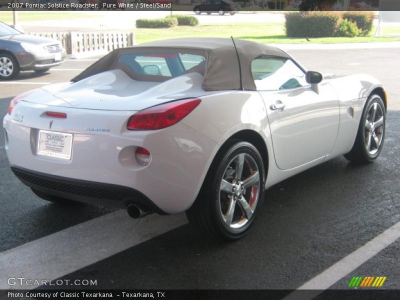 Pure White / Steel/Sand 2007 Pontiac Solstice Roadster