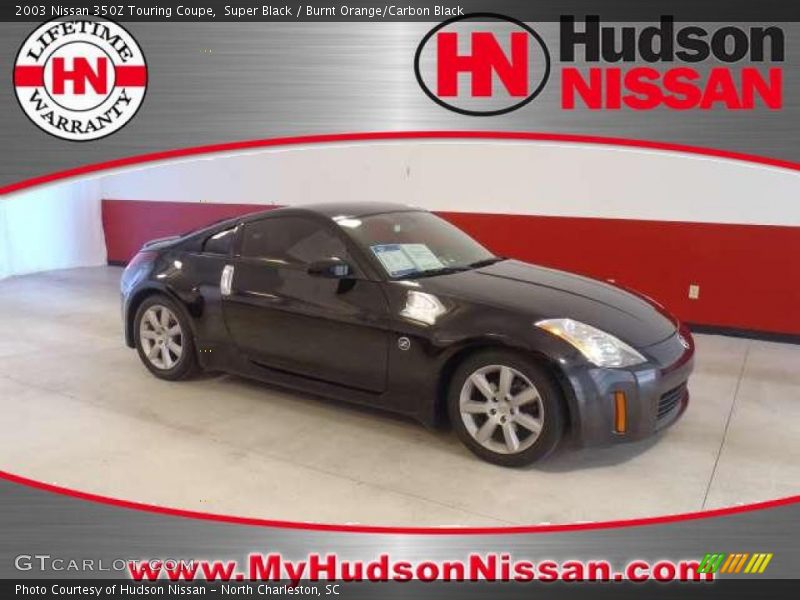 Super Black / Burnt Orange/Carbon Black 2003 Nissan 350Z Touring Coupe