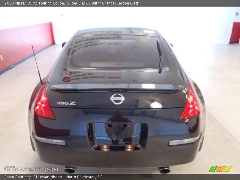 Super Black / Burnt Orange/Carbon Black 2003 Nissan 350Z Touring Coupe