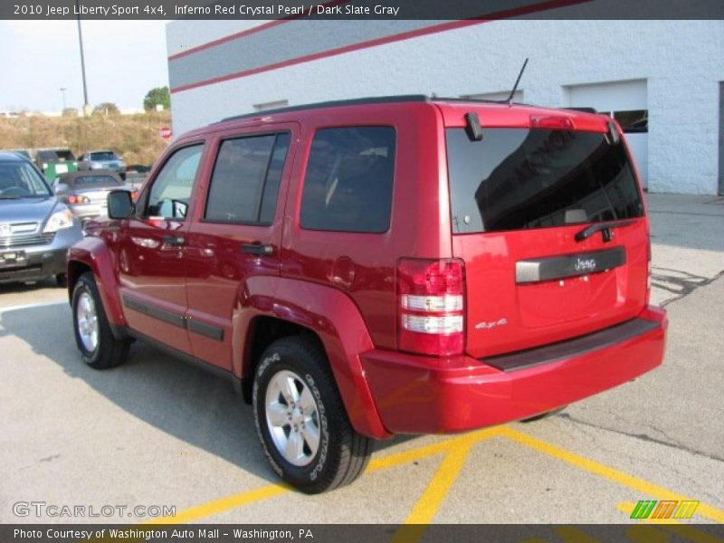 Inferno Red Crystal Pearl / Dark Slate Gray 2010 Jeep Liberty Sport 4x4
