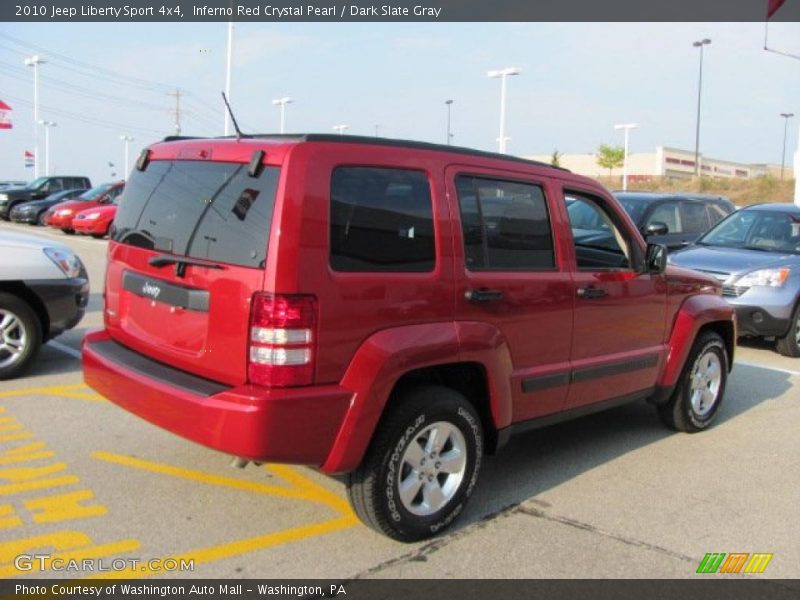 Inferno Red Crystal Pearl / Dark Slate Gray 2010 Jeep Liberty Sport 4x4