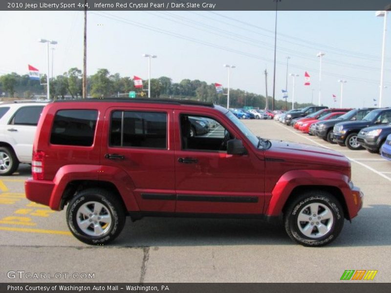 Inferno Red Crystal Pearl / Dark Slate Gray 2010 Jeep Liberty Sport 4x4