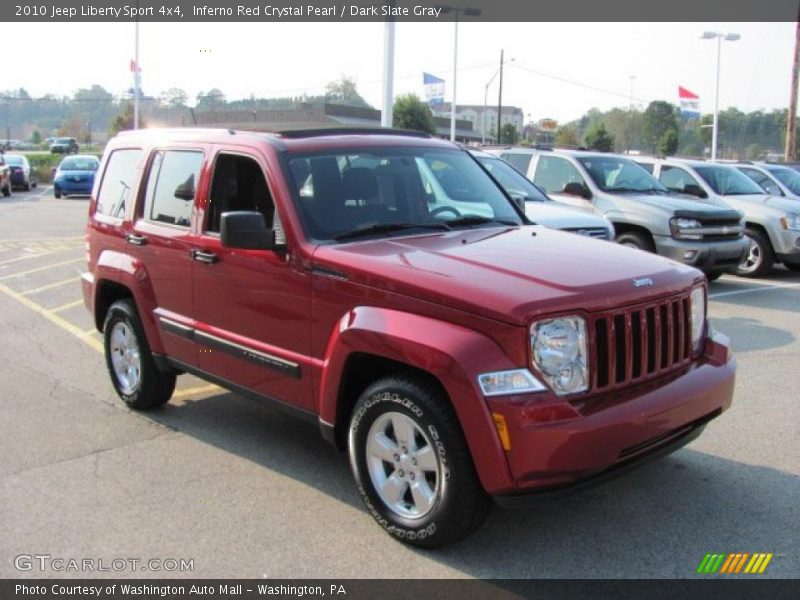 Inferno Red Crystal Pearl / Dark Slate Gray 2010 Jeep Liberty Sport 4x4