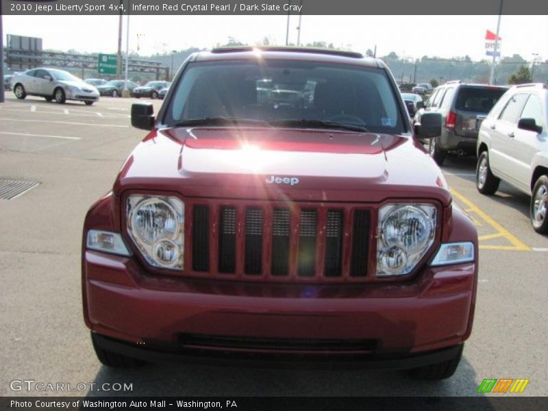 Inferno Red Crystal Pearl / Dark Slate Gray 2010 Jeep Liberty Sport 4x4