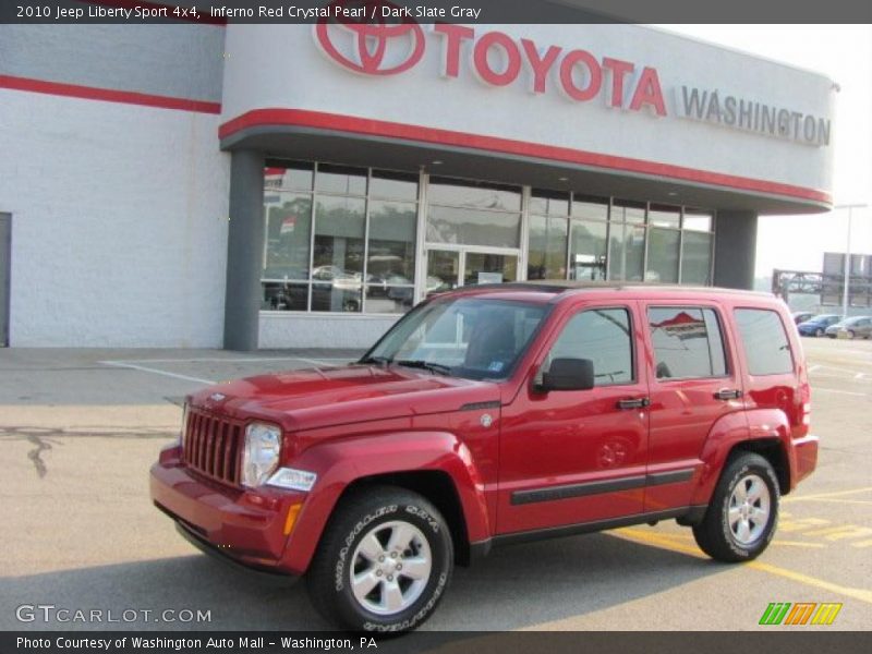 Inferno Red Crystal Pearl / Dark Slate Gray 2010 Jeep Liberty Sport 4x4