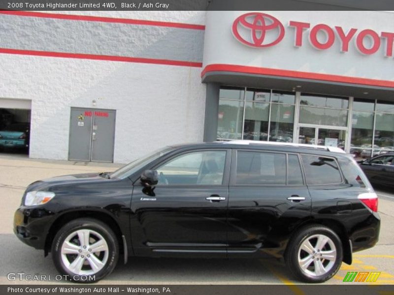 Black / Ash Gray 2008 Toyota Highlander Limited 4WD