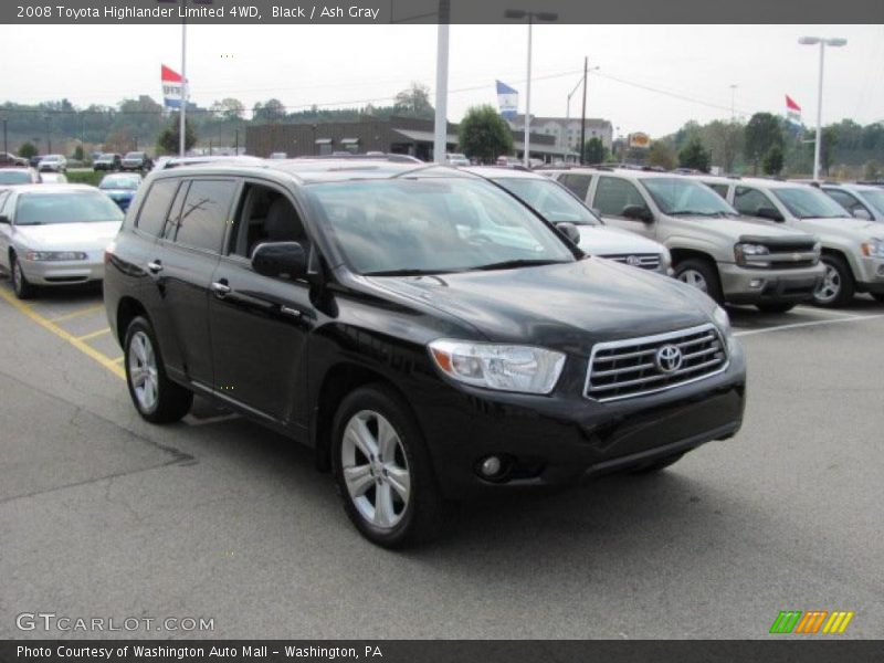 Black / Ash Gray 2008 Toyota Highlander Limited 4WD
