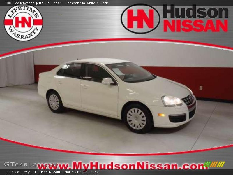 Campanella White / Black 2005 Volkswagen Jetta 2.5 Sedan