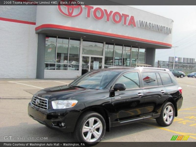 Black / Ash Gray 2008 Toyota Highlander Limited 4WD