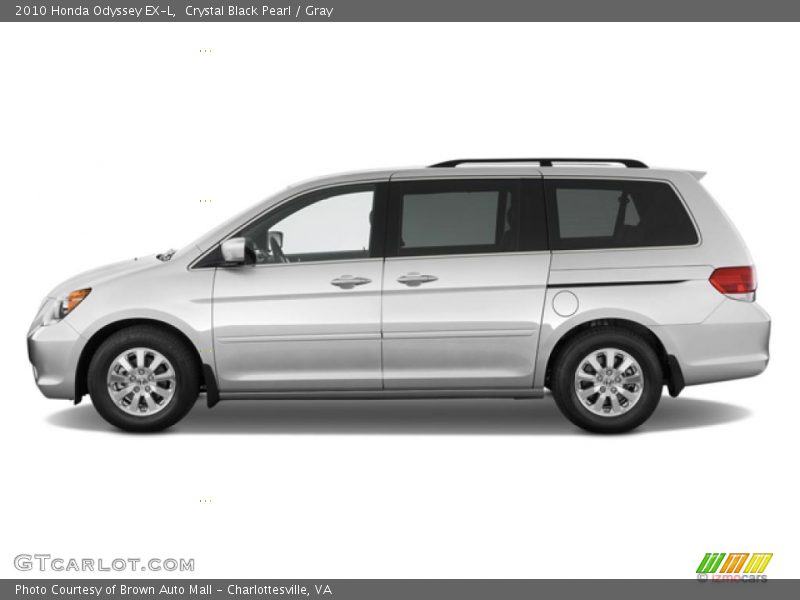 Crystal Black Pearl / Gray 2010 Honda Odyssey EX-L