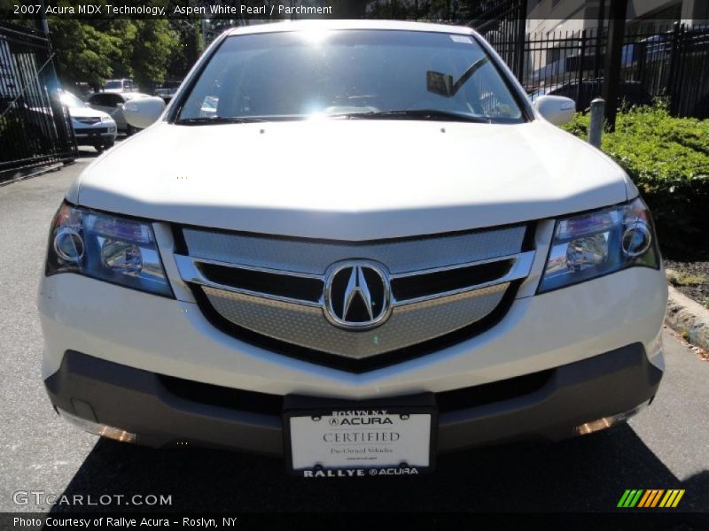 Aspen White Pearl / Parchment 2007 Acura MDX Technology