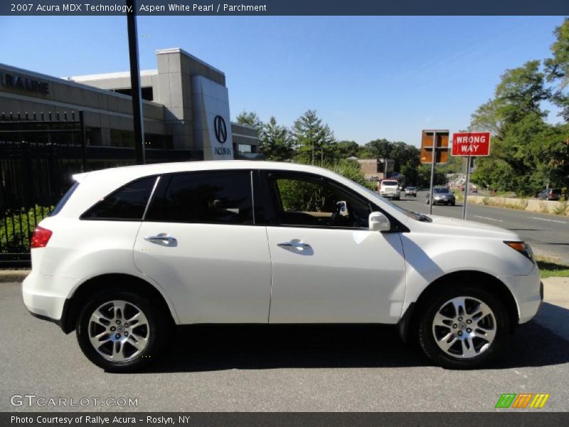 Aspen White Pearl / Parchment 2007 Acura MDX Technology