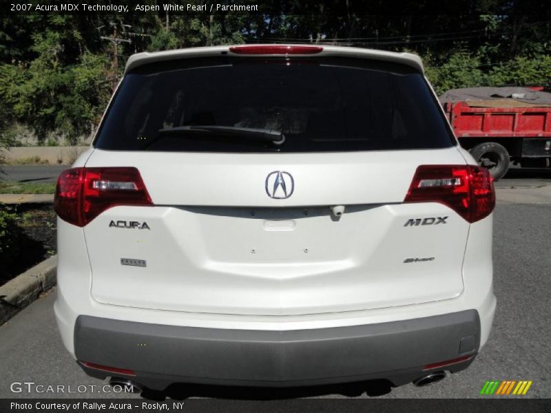 Aspen White Pearl / Parchment 2007 Acura MDX Technology