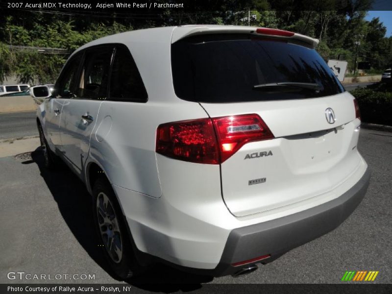 Aspen White Pearl / Parchment 2007 Acura MDX Technology