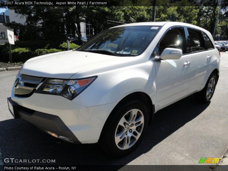 Aspen White Pearl / Parchment 2007 Acura MDX Technology