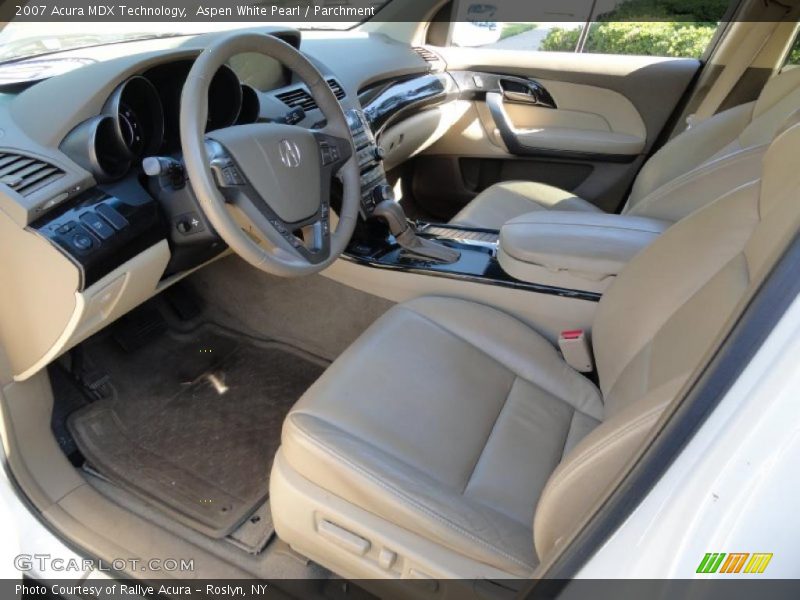 Aspen White Pearl / Parchment 2007 Acura MDX Technology
