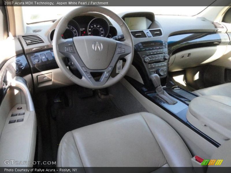 Aspen White Pearl / Parchment 2007 Acura MDX Technology