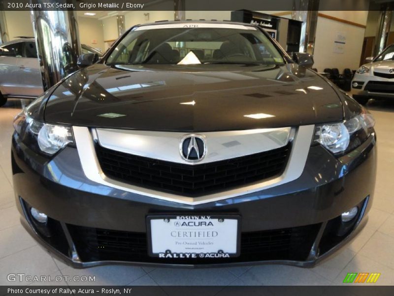 Grigio Metallic / Ebony 2010 Acura TSX Sedan