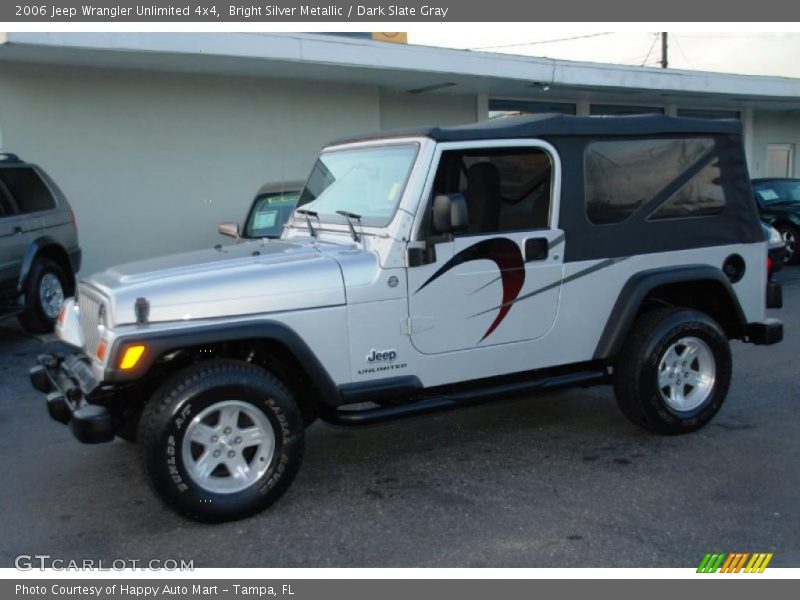 Bright Silver Metallic / Dark Slate Gray 2006 Jeep Wrangler Unlimited 4x4