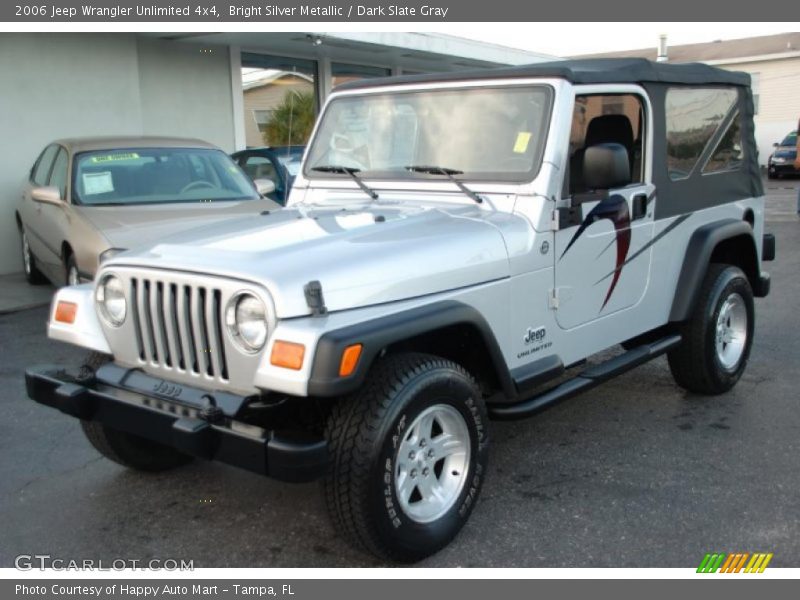 Bright Silver Metallic / Dark Slate Gray 2006 Jeep Wrangler Unlimited 4x4