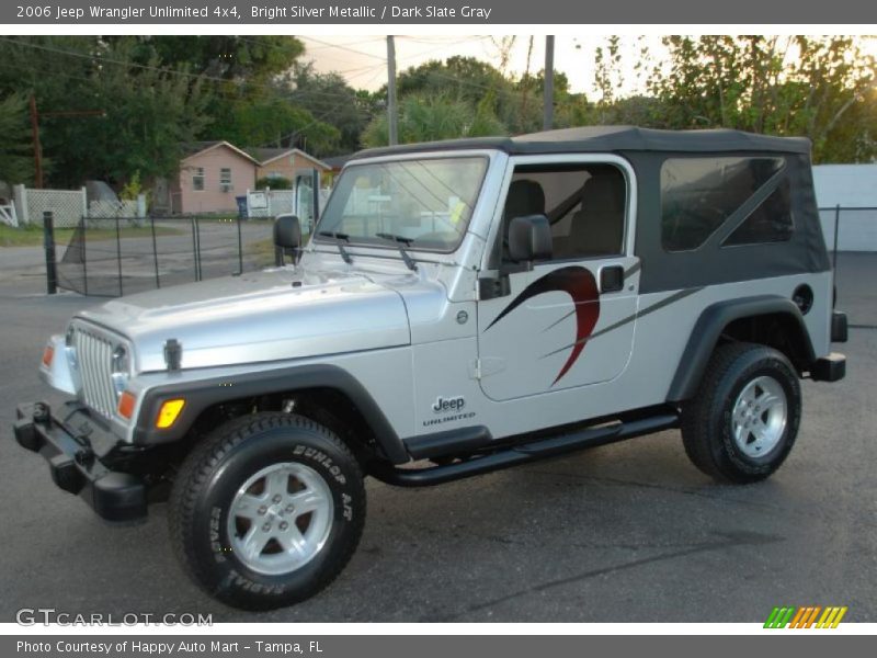 Bright Silver Metallic / Dark Slate Gray 2006 Jeep Wrangler Unlimited 4x4