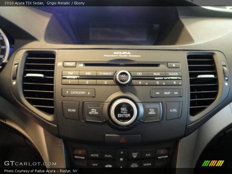 Grigio Metallic / Ebony 2010 Acura TSX Sedan