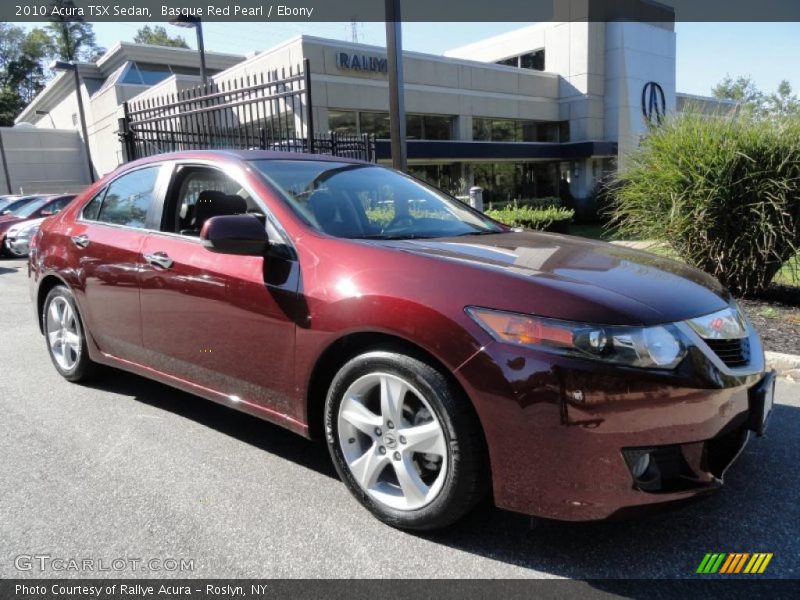 Basque Red Pearl / Ebony 2010 Acura TSX Sedan