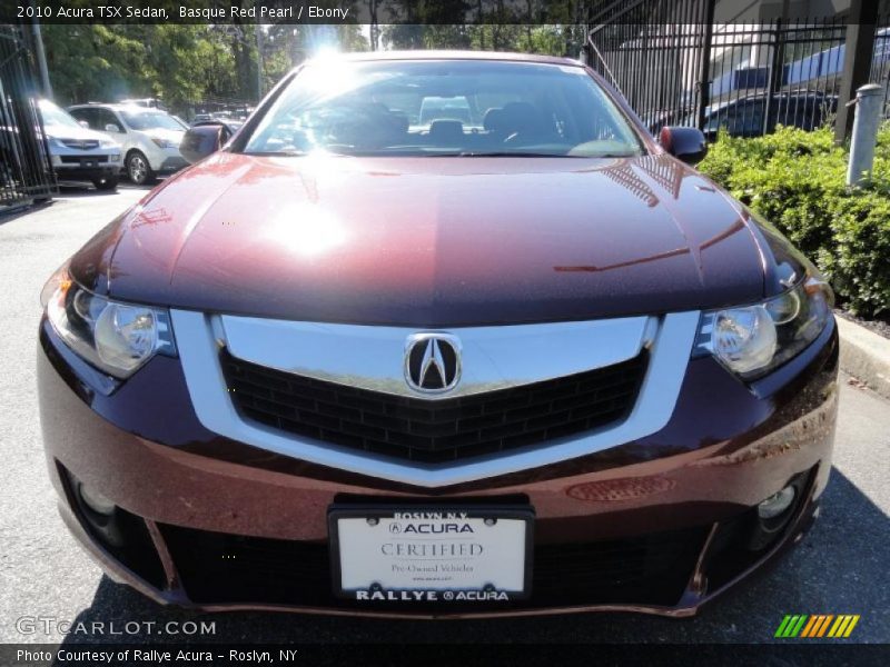 Basque Red Pearl / Ebony 2010 Acura TSX Sedan