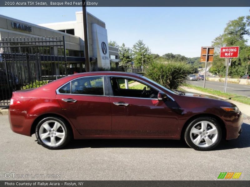 Basque Red Pearl / Ebony 2010 Acura TSX Sedan