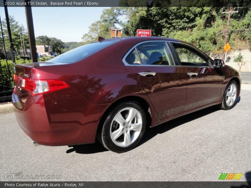 Basque Red Pearl / Ebony 2010 Acura TSX Sedan