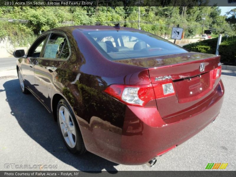 Basque Red Pearl / Ebony 2010 Acura TSX Sedan