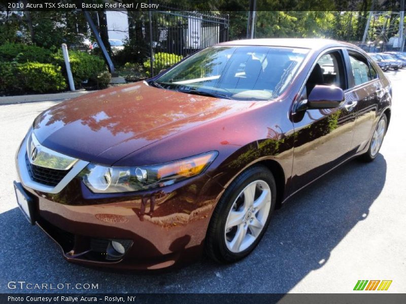 Basque Red Pearl / Ebony 2010 Acura TSX Sedan