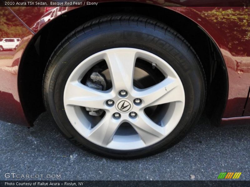Basque Red Pearl / Ebony 2010 Acura TSX Sedan
