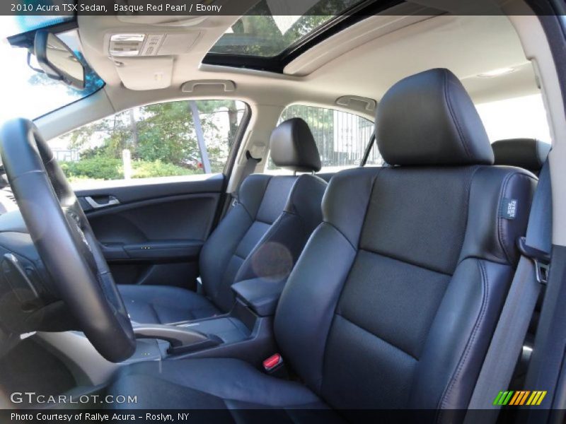 Basque Red Pearl / Ebony 2010 Acura TSX Sedan