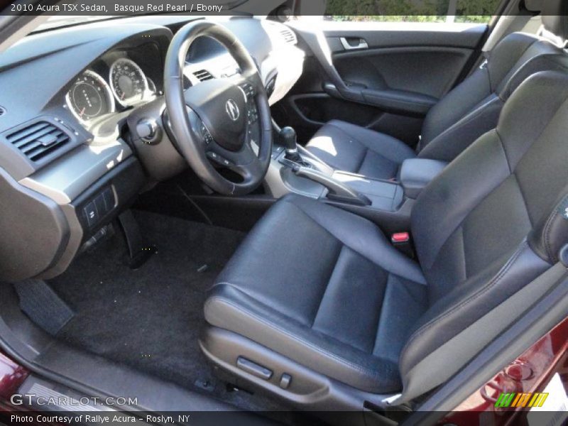 Basque Red Pearl / Ebony 2010 Acura TSX Sedan