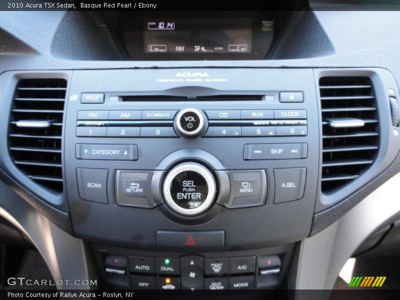 Basque Red Pearl / Ebony 2010 Acura TSX Sedan