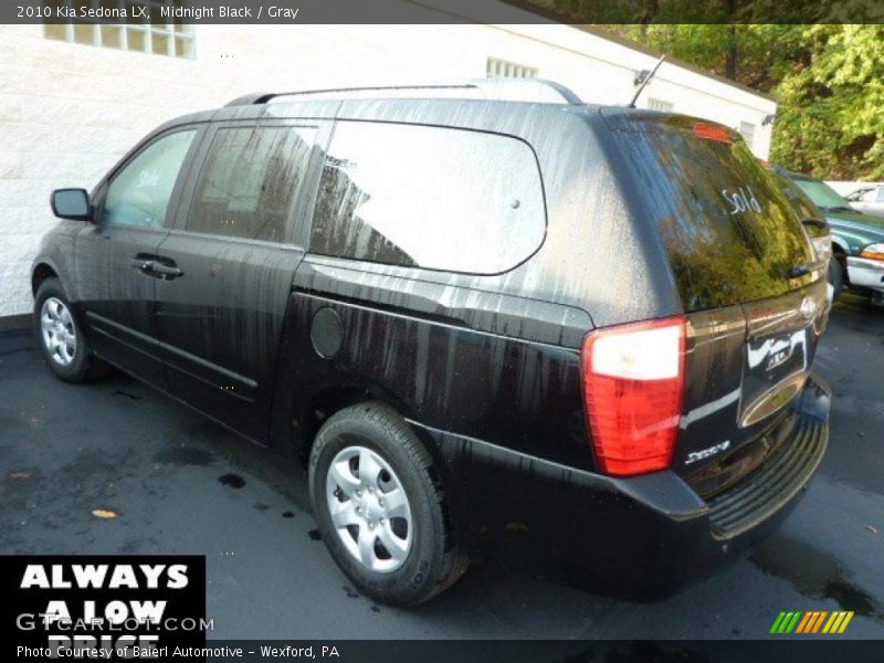 Midnight Black / Gray 2010 Kia Sedona LX