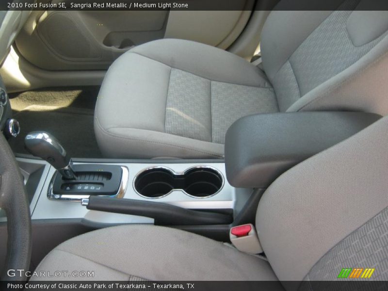 Sangria Red Metallic / Medium Light Stone 2010 Ford Fusion SE