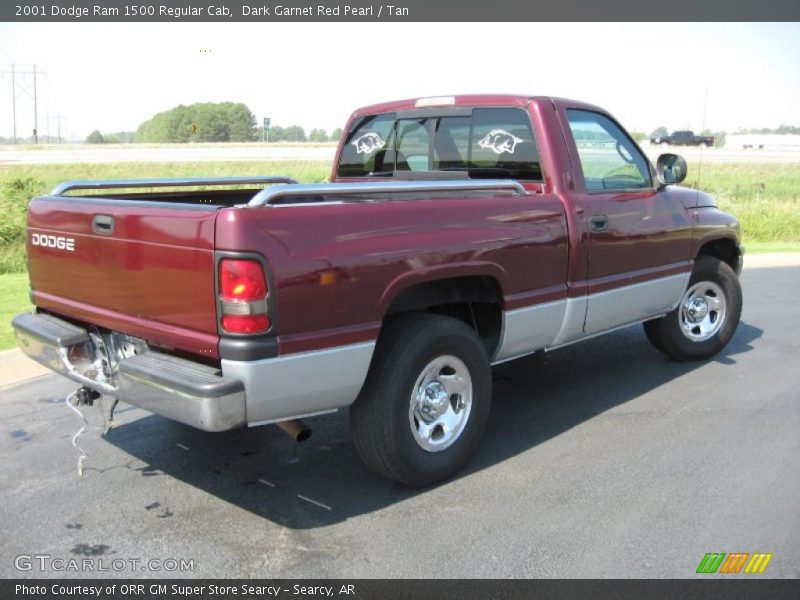 Dark Garnet Red Pearl / Tan 2001 Dodge Ram 1500 Regular Cab