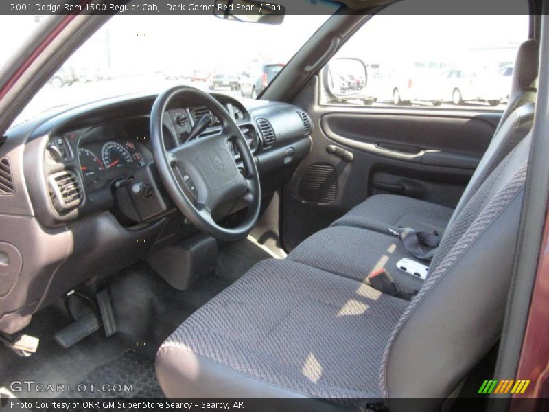 Dark Garnet Red Pearl / Tan 2001 Dodge Ram 1500 Regular Cab