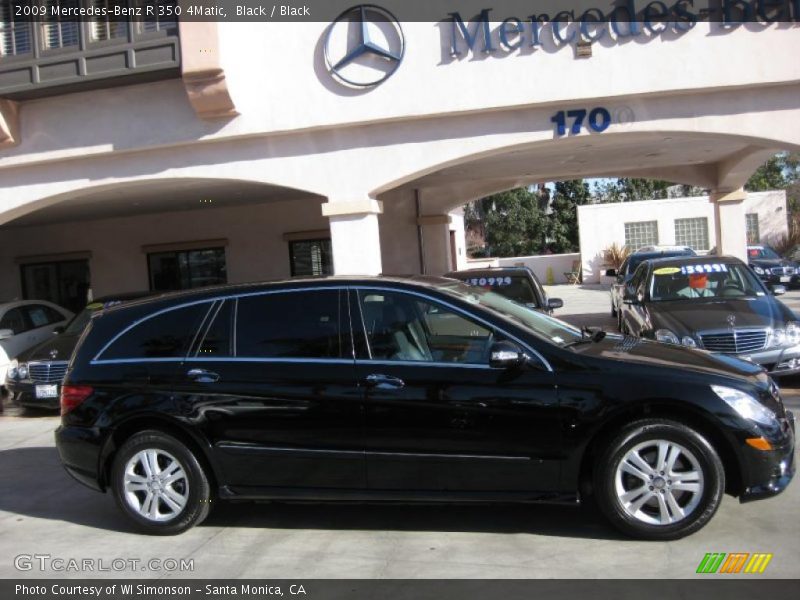 Black / Black 2009 Mercedes-Benz R 350 4Matic
