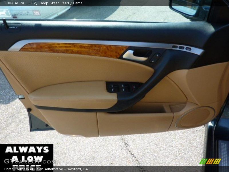 Deep Green Pearl / Camel 2004 Acura TL 3.2