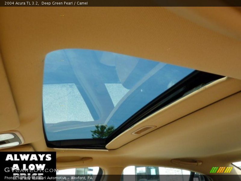 Deep Green Pearl / Camel 2004 Acura TL 3.2