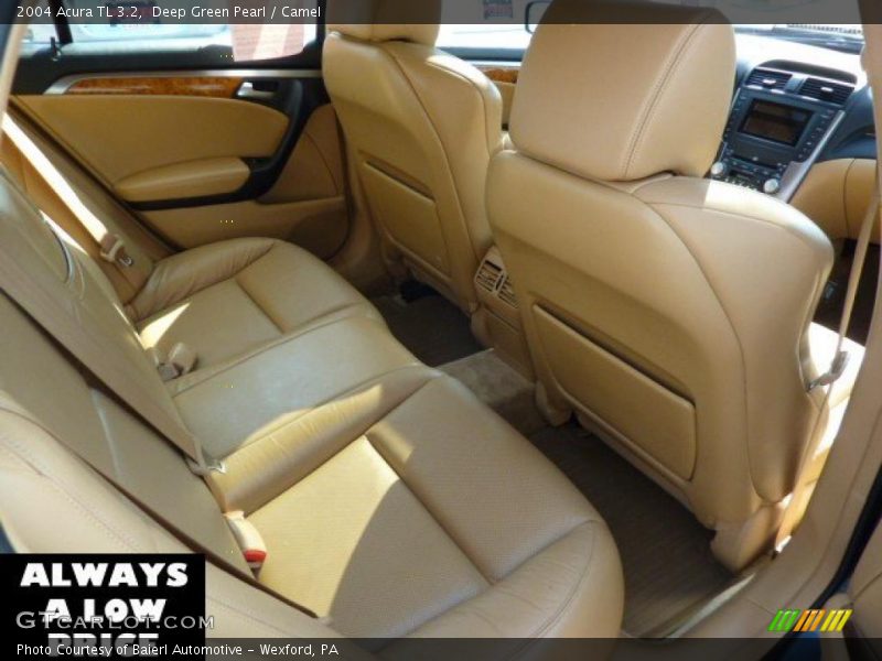 Deep Green Pearl / Camel 2004 Acura TL 3.2