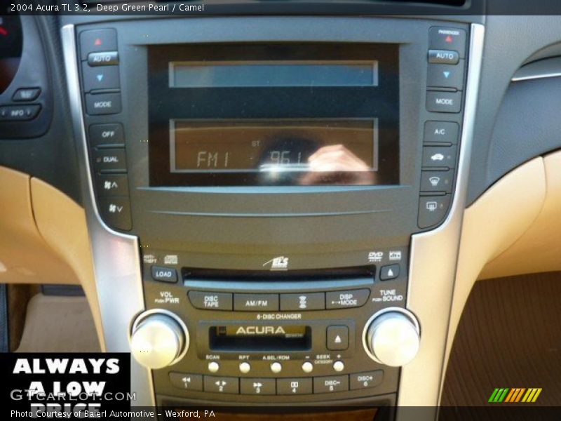 Deep Green Pearl / Camel 2004 Acura TL 3.2
