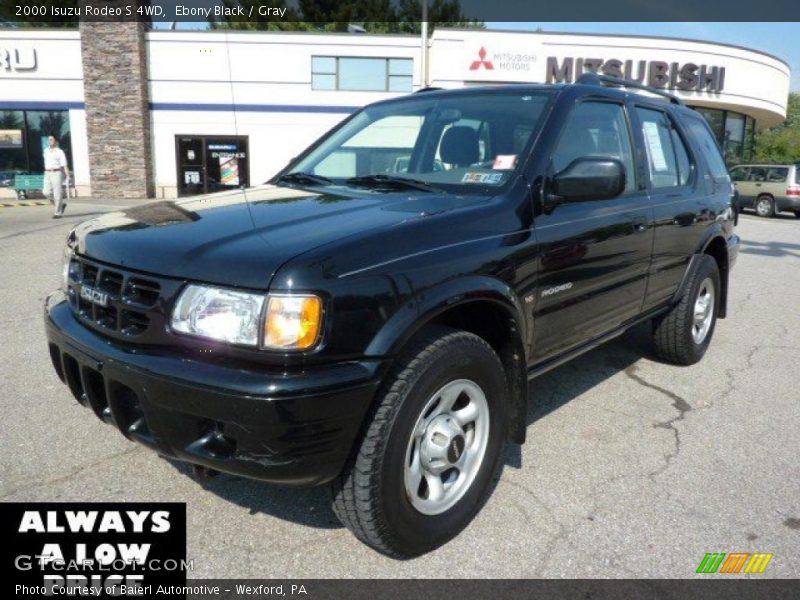 Ebony Black / Gray 2000 Isuzu Rodeo S 4WD