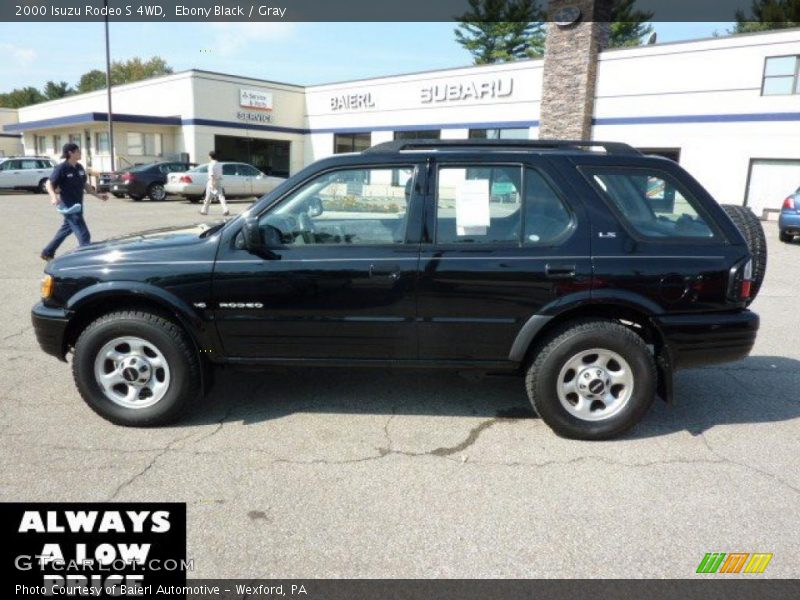 Ebony Black / Gray 2000 Isuzu Rodeo S 4WD