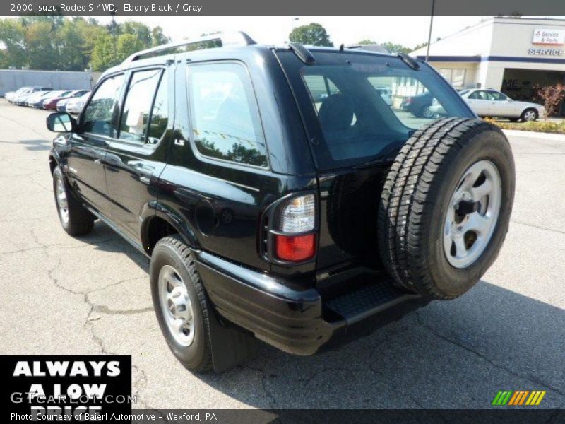Ebony Black / Gray 2000 Isuzu Rodeo S 4WD